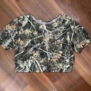 Cropped Camouflage Women's Top